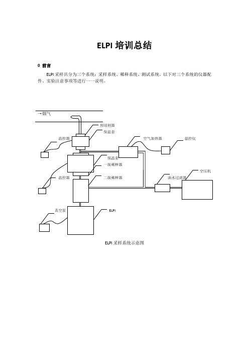 ELPI培训总结终极版(总结后不断补充版)