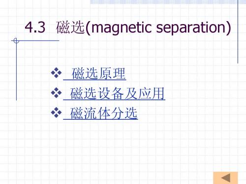 4.3磁选