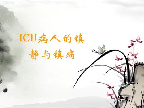 ICU病人的镇静与镇痛ppt演示课件