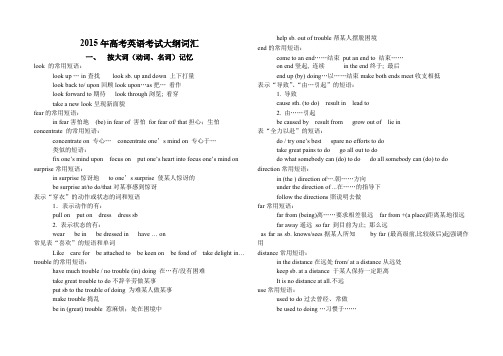 【VIP专享】2015年高考英语考试大纲词汇