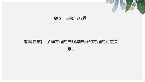 (新课标)高考数学(理)大一轮复习课件第九章 平面解析几何 9-8ppt版本