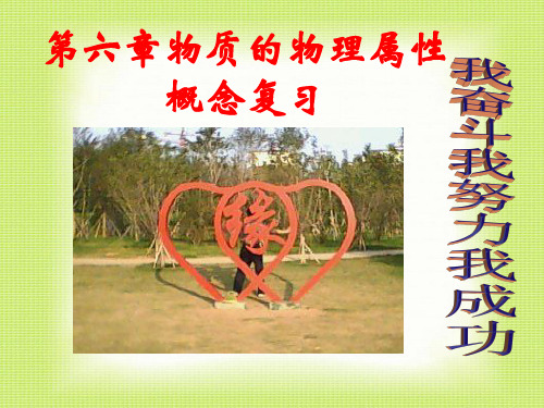 第六章物质的物理属性概念复习资料