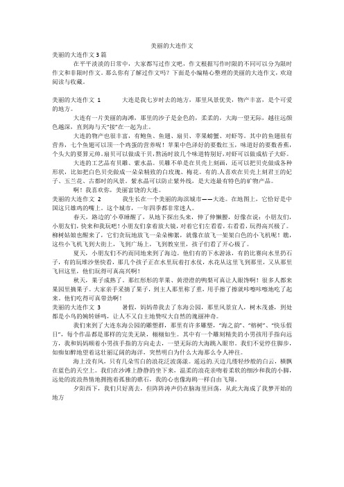 美丽的大连作文_6