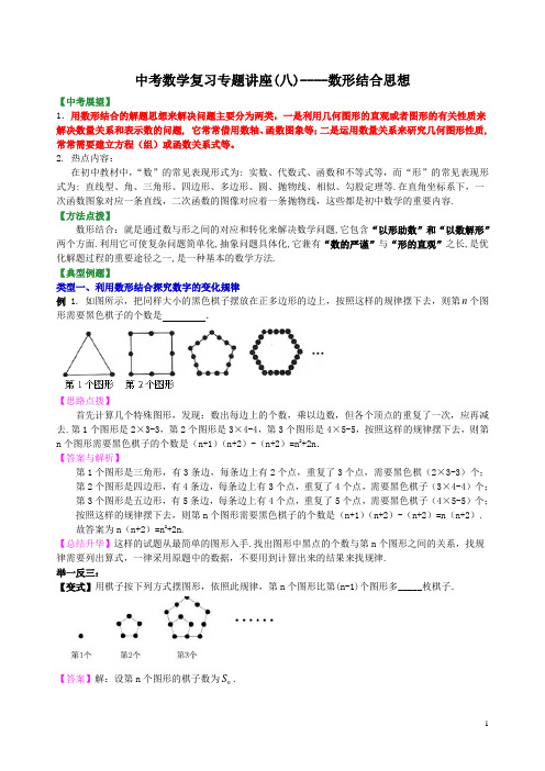 中考数学复习专题讲座(八)数形结合思想