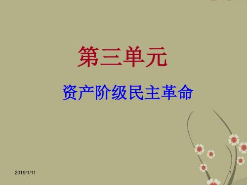 高一历史资产阶级民主革命 ppt