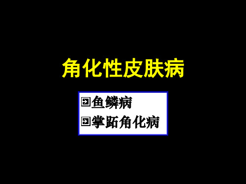 角化性皮肤病学习教材PPT课件