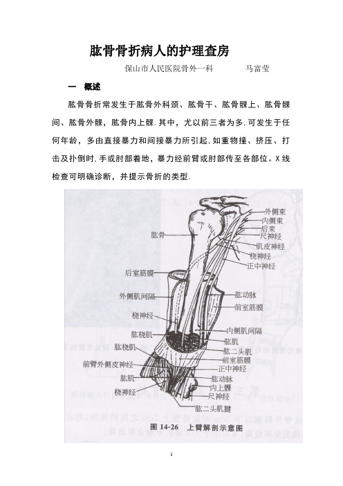 肱骨骨折病人的护理查房