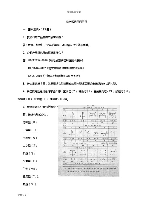 铁塔知识百问百答整合版