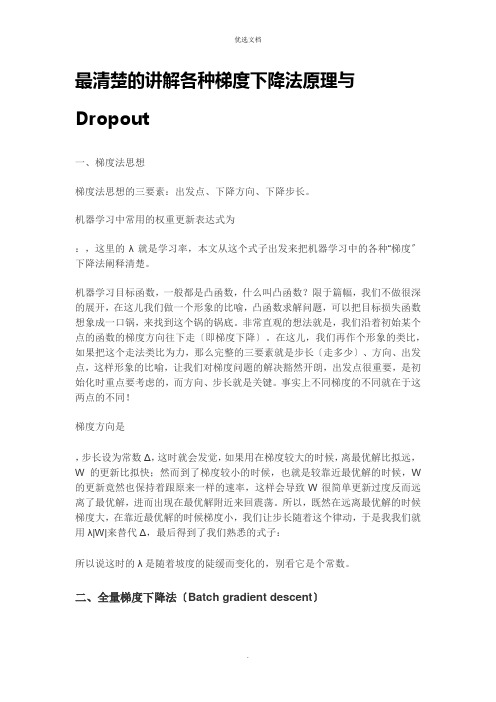 2022年各种梯度下降法原理与Dropout