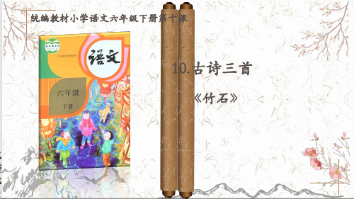 六年级语文下册10.古诗三首《竹石》课件(共26张PPT)