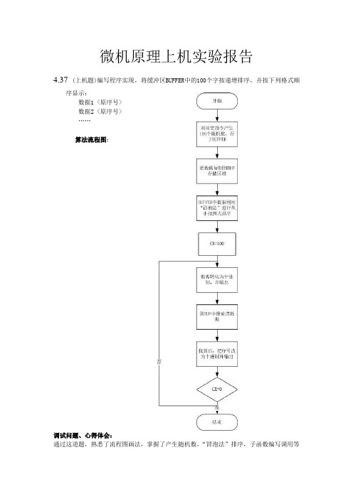 微机原理上机