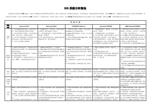 DCS系统性能分析报告