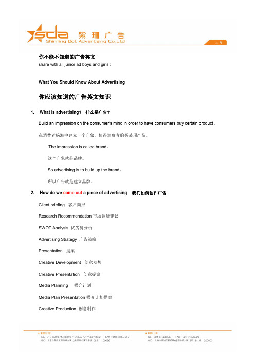 广告业常用英文术语english