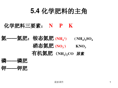 5.4化学肥料的主角ppt课件