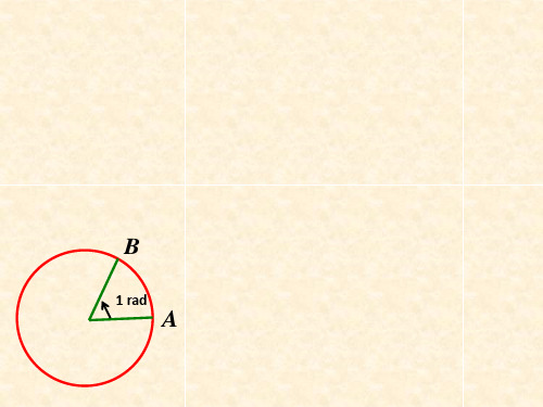 人教版必修四第一章第一节任意角和弧度制课件(共16张PPT)