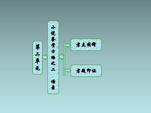 第二单元  小说鉴赏方略之二  场景