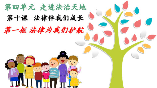 10.1 法律为我们护航 课件(33张PPT)-2022-2023学年部编版七年级道德与法治下册