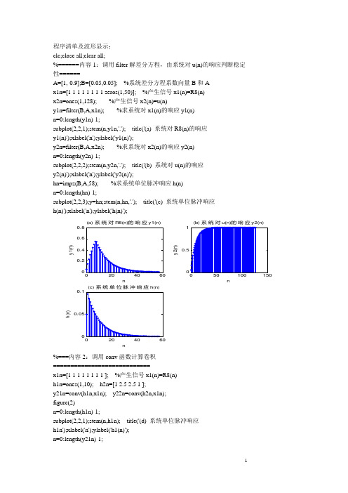 《数字信号处理》第三版课后实验答案_西安电子科技大学出版社