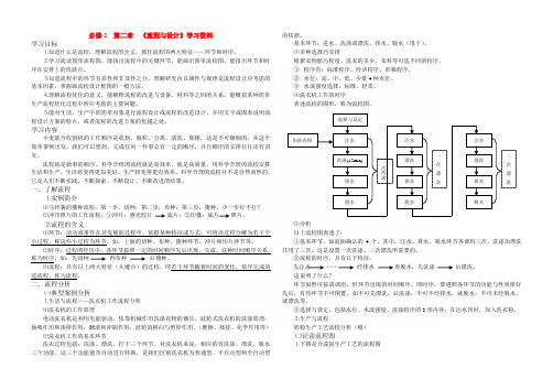 高中通用技术精品学案系列(必修2 第二章 《流程与设计》学案)