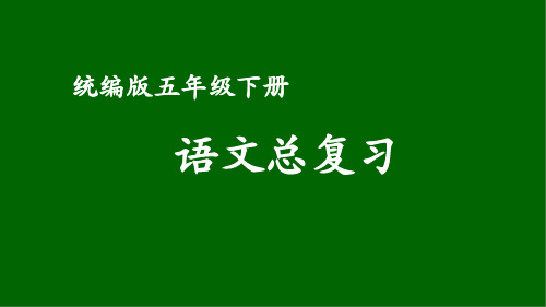 统编版五年级下册语文总复习   3 词语：片语只词 26张幻灯片