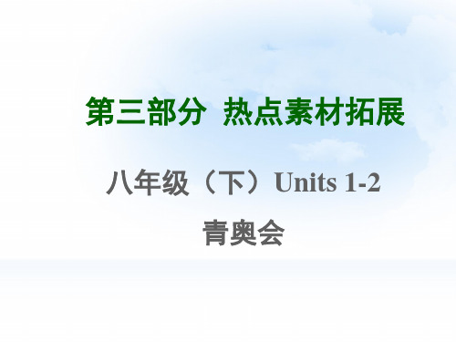 2015年中考英语复习第三部分热点素材拓展17份(13)英语课件PPT