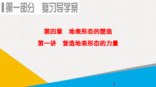 高考地理一轮复习课件:第4章 第1讲 营造地表形态的力量