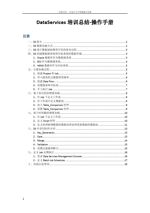 DataService操作手册