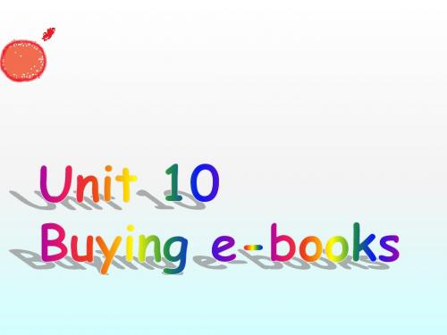 英语五年级下北师大(一起)Unit 10 Buying ebooks 优质课件(20张)