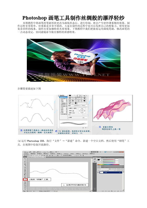 PS制作丝绸般的漂浮轻纱