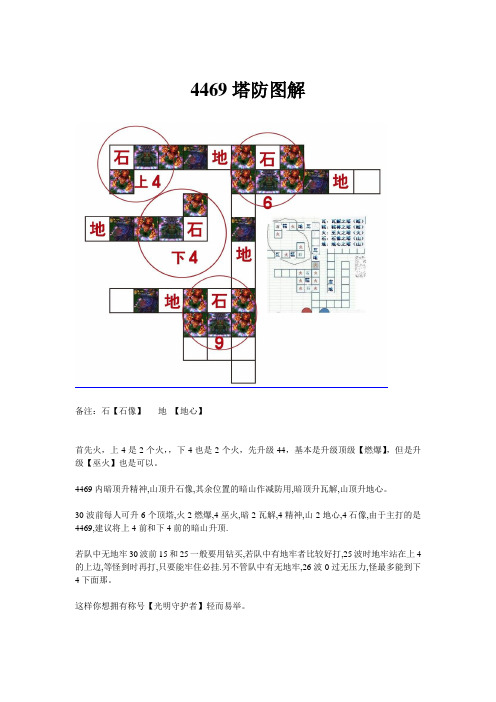 4469塔防最新图解