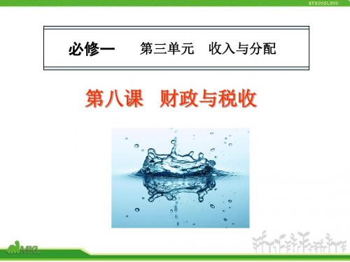 人教版高中政治复习课件：1-3.8财政与税收