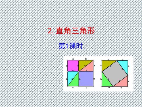 2014年初中九年级数学上册教学课件1.2《直角三角形》1(北师大版)