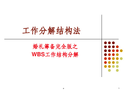 wbs工作分解结构图