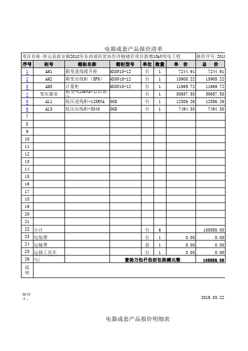 1250KVA-箱变-高压SF6-高压带计量-低压一进一出