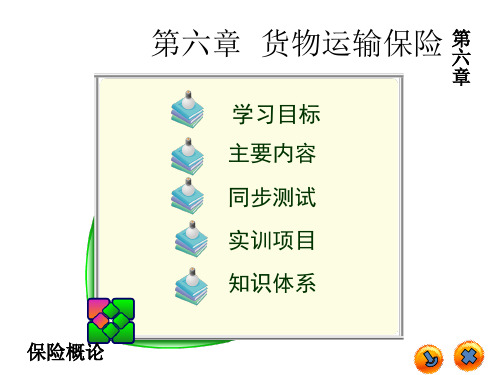 第六章 货物运输保险  保险概论PPT课件