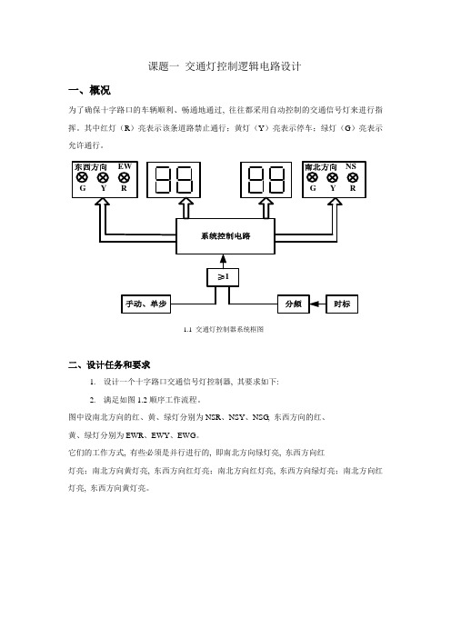 数字逻辑电路设计题目