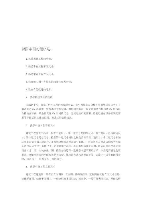 识图审图的程序是