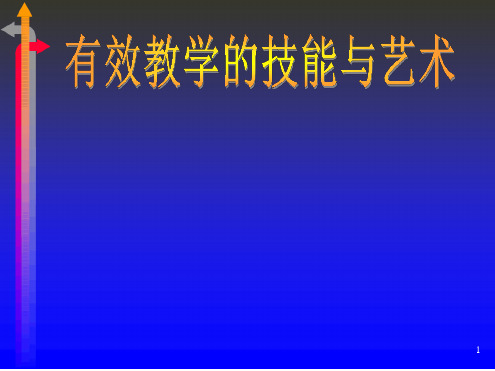 有效教学的技能与艺术