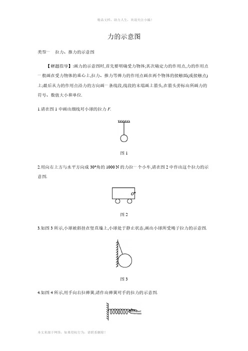 人教版八年级物理下册第七章力——专题训练：力的示意图