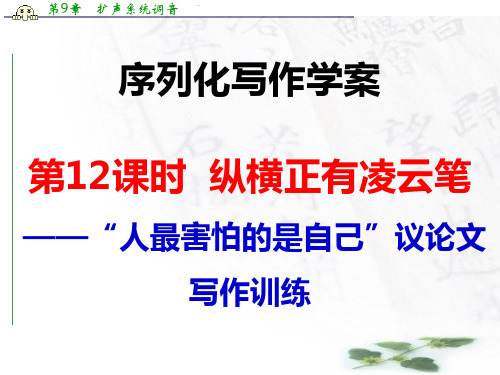 江西省横峰中学高考语文第一轮复习序列化写作：纵横正有凌云笔 课件