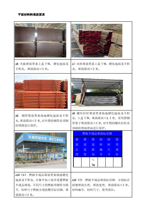 材料堆放标准做法