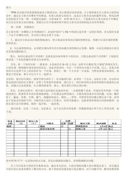 “零”故障是这样达成的——自主保全四步骤(珍藏版)