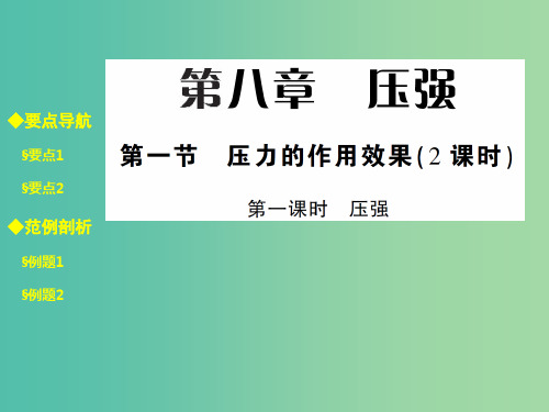 八年级物理全册 8.1.1 压强课件 (新版)沪科版