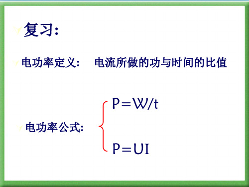 《测量小灯泡的电功率》PPT+FLash课件