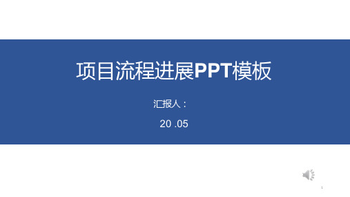 项目流程进展工作汇报经典创意高端PPT模板课件