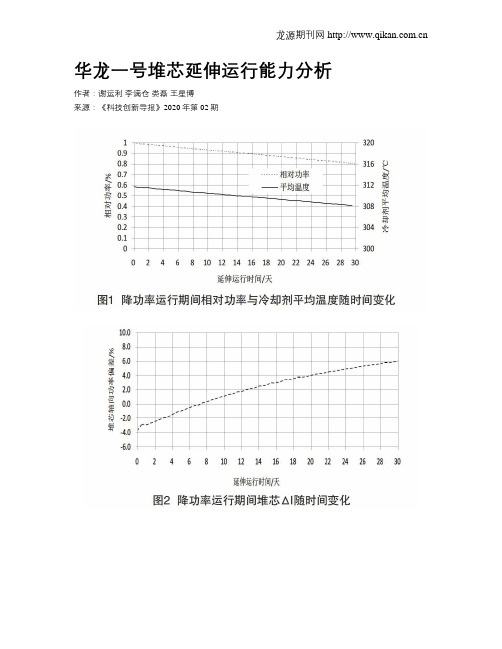 华龙一号堆芯延伸运行能力分析