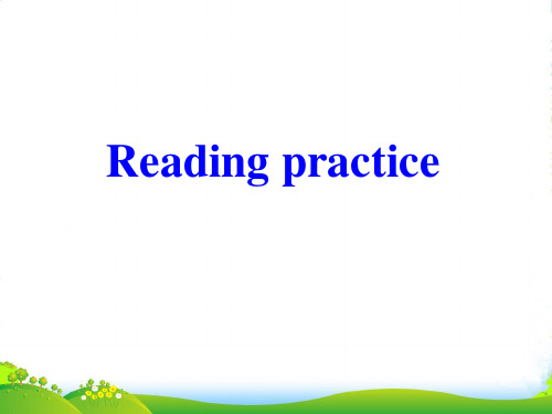 高级中学外研高中英语选修6：Module+5+Reading+practice+(共39张PPT)