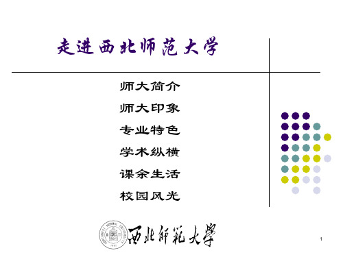 青春师大-西北师范大学PPT课件