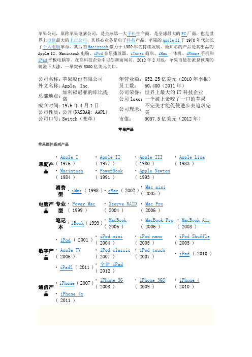 苹果公司如何建立企业核心竞争力