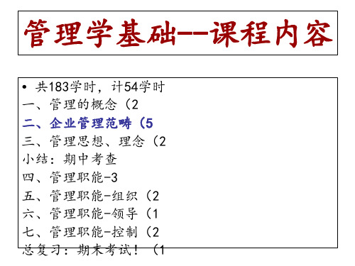 管理学基础单凤儒第六版第一章管理概述ppt课件